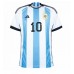 Argentina Lionel Messi #10 Replica Home Stadium Shirt World Cup 2022 Short Sleeve